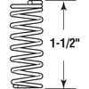 Prime-Line Compression Spring, 1/2 in. x 1-1/2 in. x .041 Wire Diameter, Spring SP 9706